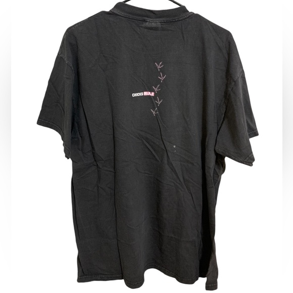 Vintage 1999 Dixie Chicks “Chicks Rule” Country Band  T-Shirt Sz XL Black - Picture 2 of 6